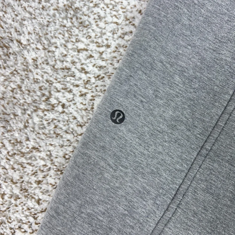 Lululemon Pants Womens 12 Gray‎ High Rise Jogger Sweatpants Pockets Yoga Gym